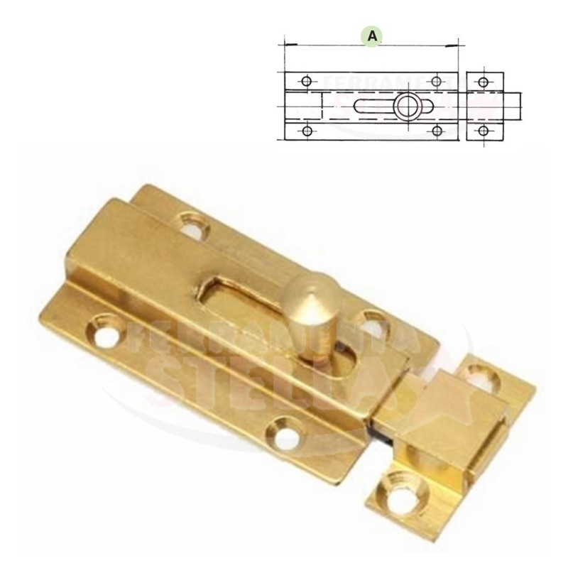 CATENACCIO LEGGERO OTTONE LUCIDO PER ANTINE - MM 80