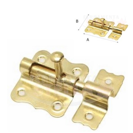 CATENACCIO LEGGERO FERRO OTTONATO A CANNONE GIAPPONESE  PER ANTINE - MM 65 X 34