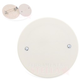 2 COPERCHIO TONDO ÿ 65MM BIANCO PER SCATOLA DERIVAZIONE COPRI FORO A ESPANSIONE 2