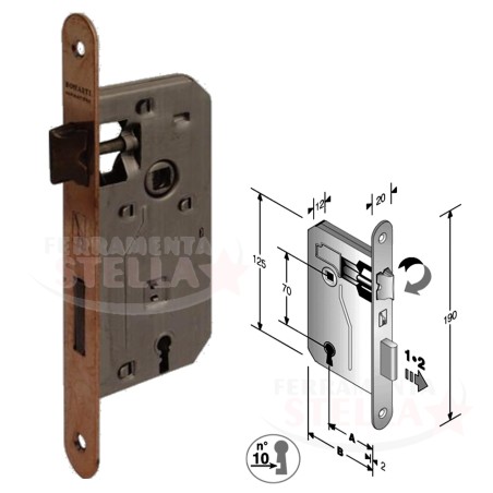 SERRATURA PATENT PER PORTE INTERNE - BUSSOLE