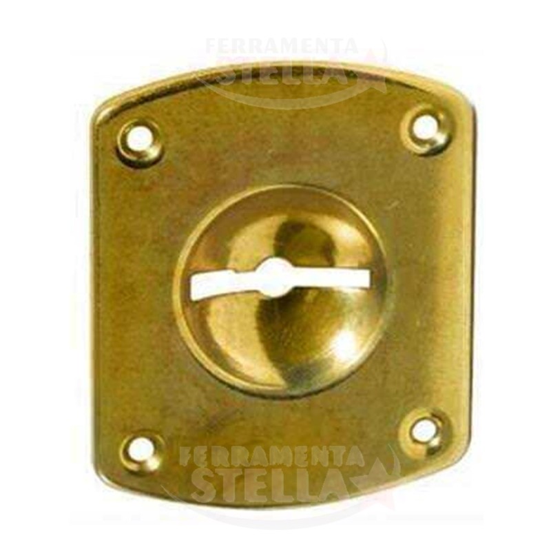 PLACCA MOSTRINA BOCCHETTA PLACCHETTA x SERRATURA CR DOPPIA MAPPA ORO