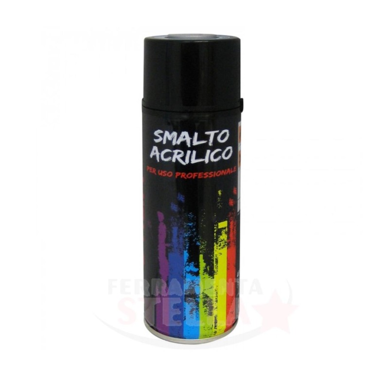 SMALTO PITTURA BOMBOLETTA VERNICE SPRAY ACRILICO 100% VARI COLORE BIANCO OPACO RAL 9010