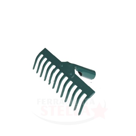 RASTRELLO ACCIAIO VERNICIATO - 12 DENTI CM 29 - DIAMETRO MM 26 PER MANICO