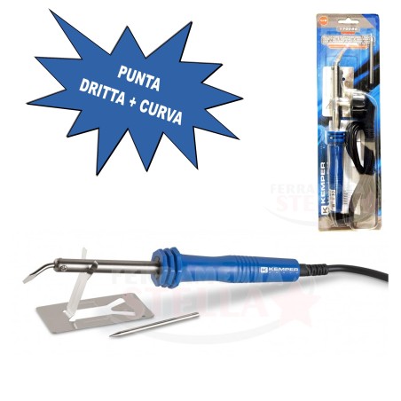 MINI SALDATORE A STAGNO ELETTRICO 60 W PER STAGNATURA SALDA FILO PUNTA PIATTA