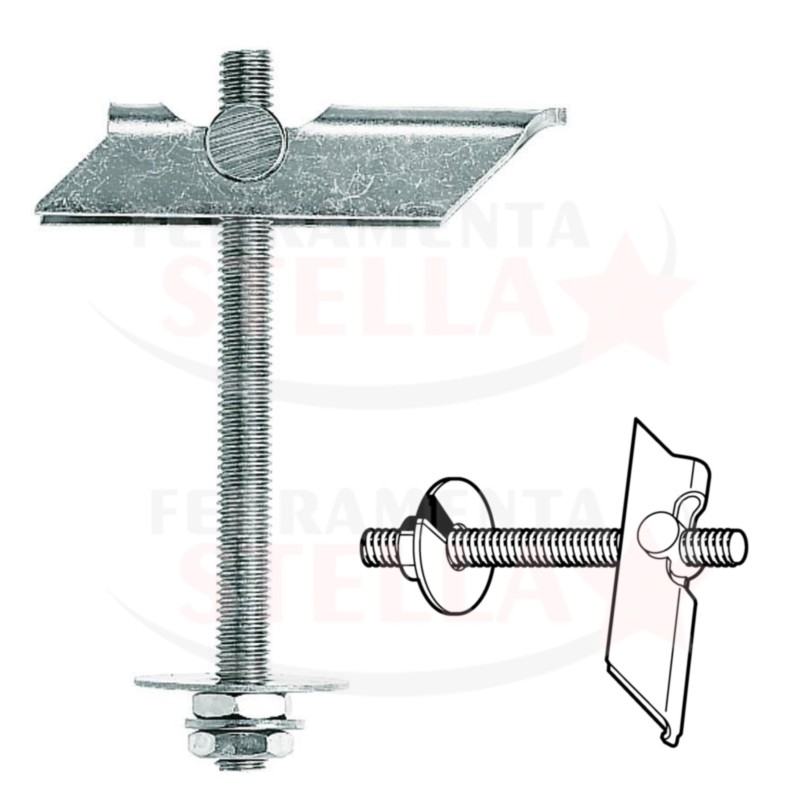 TASSELLO ANCORA A SOFFITTO KD PER PUNTA DA 16 MM - CARTONGESSO E SOFFITTO TASSELLO ANCORA A SOFFITTO KD PER PUNTA DA 16 MM - CARTONGESSO E SOFFITTO