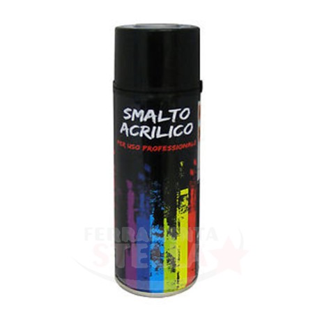 SMALTO PITTURA BOMBOLETTA VERNICE SPRAY ACRILICO 100% VARI COLORE BIANCO PERLA RAL 1013
