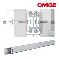 GUIDA x CASSETTI SU SFERA A ESTRAZIONE TOTALE - DA 40 CM