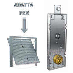SERRATURA PREFER B551 PER PORTA BASCULANTE GARAGE BOX AUTO CILINDRO TONDO