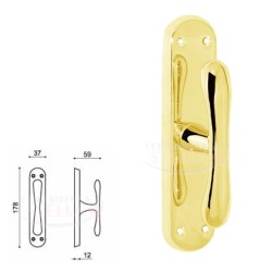 CREMONESE MANIGLIA MANIGLIE FINESTRA FINESTRE BALCONI BALCONE OTTONE ORO LUCIDO