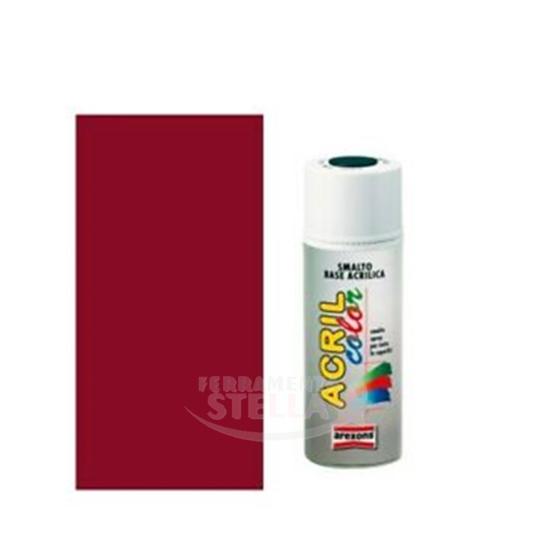 SMALTO PITTURA BOMBOLETTA VERNICE SPRAY ACRILICO 100% VARI COLORE ROSSO RUBINO RAL 3003