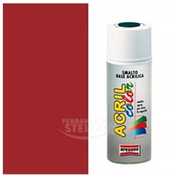 SMALTO PITTURA BOMBOLETTA VERNICE SPRAY ACRILICO 100% VARI COLORE ROSSO FUOCO RAL 3000