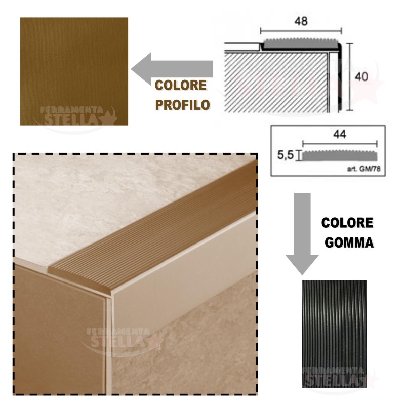 COPRIPAVIMENTO ALLUMINIO - COLORE LEGNO 60 - AUTOADESIVO - CM 270