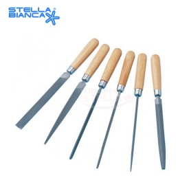 SET 6 LIME AD AGO PICCOLE CON MANICO PER CHIAVI LIMA LIMARE PROFESSIONALI