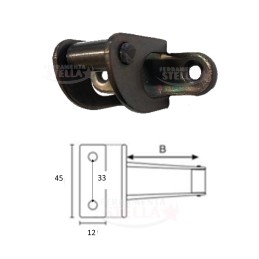 CAVALLOTTO A RULLO BRONZATO BRONZO - MM 20