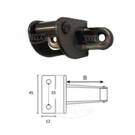 CAVALLOTTO A RULLO BRONZATO BRONZO - MM 20