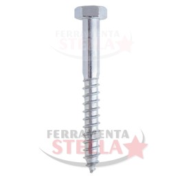 VITE TIRAFONDO Testa Esagonale ZINCATO - MM 10 X 120