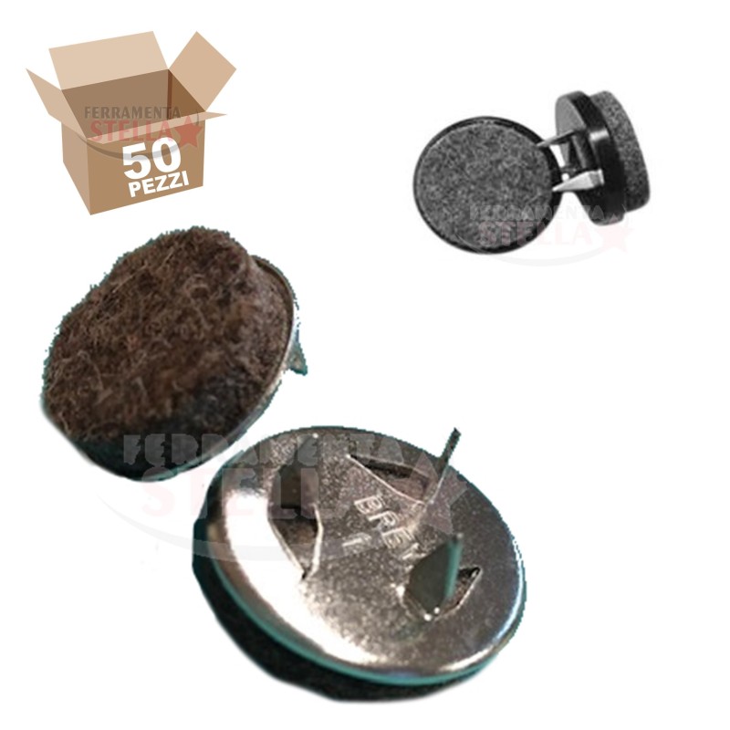 SOTTOSEDIA CALZANTE PUNTALE PER TAVOLI E VARI PROFILI TONDI IN FERRO O METALLO - DIAM. 4 MM - COLORE NERO