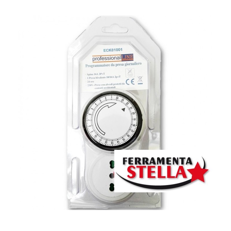 TIMER TEMPORIZZATORE GIORNALIERO PRESA SPINA PROGRAMMABILE OROLOGIO ACQUARIO