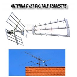 ANTENNA DIGITALE TERRESTRE BANDA UHF GUADAGNO DB 12/15 20 ELEMENTI 