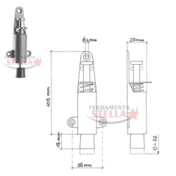 FERMA BLOCCA PORTA a PEDALE x PORTE INTERNE FERMAPORTA NERO INFISSO BALCONE