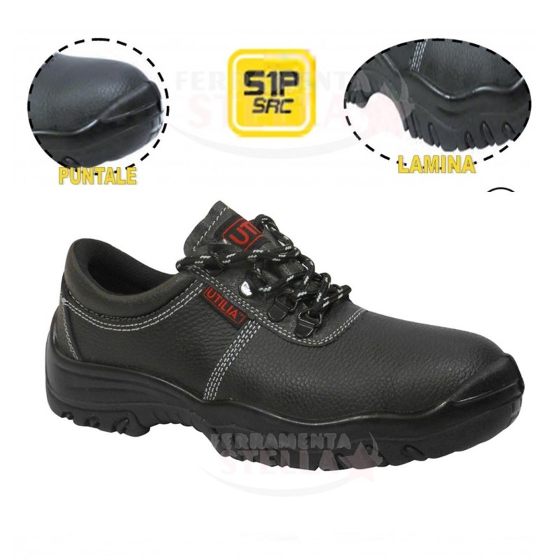 SCARPA DA LAVORO S1 ALTA S1P ANTINFORTUNISTICA - MYTHOS - PUNTALE E LAMINA IN ACCIAIO - numero 45