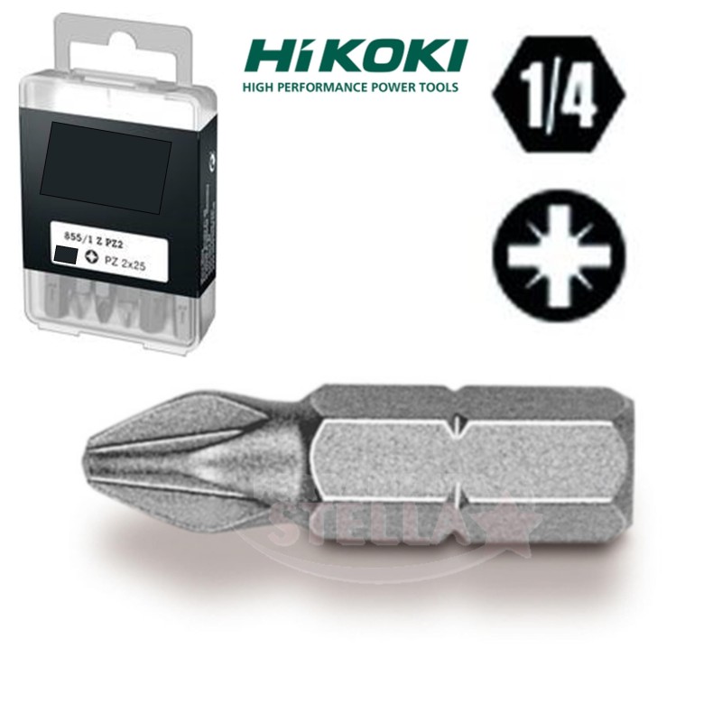 INSERTO BITS PUNTA TORX ATTACCO 1/4 DA MM 25 AVVITAMENTO - MISURA T30 - PEZZI 3 HIKOKI