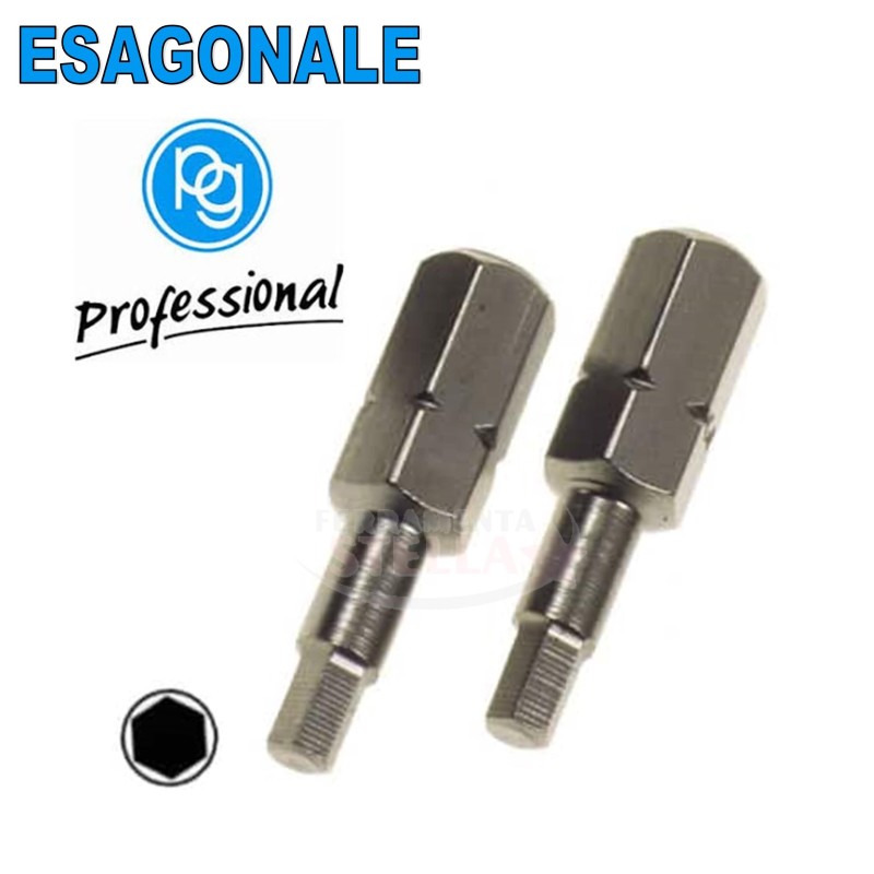 INSERTO BITS PER VITI A CAVA ESAGONALE TIPO BUGOLA MARCA POGGI 25 MM - PEZZI 2 - MISURA MM2