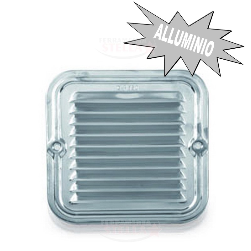 GRIGLIA GRIGLIETTA ARIA AREATORE AREAZIONE ACCIAIO INOX 140x140 ARIAZIONE QUADRA