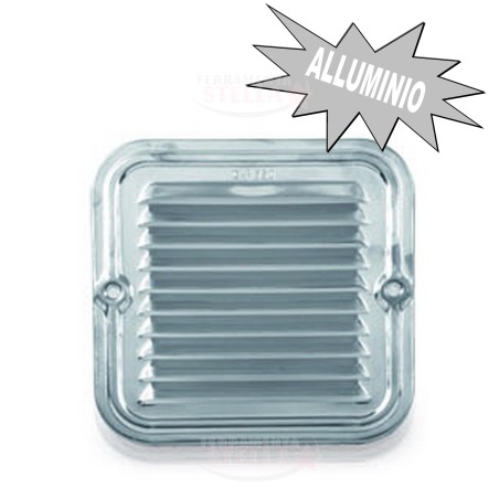 GRIGLIA GRIGLIETTA ARIA AREATORE AREAZIONE ACCIAIO INOX 140x140 ARIAZIONE QUADRA