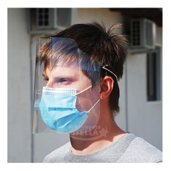 VISIERA PROTETTIVA VISION PET TRASPARENTE  CM 22x31 - IMPERMEABILE E ANTIPOLVERE