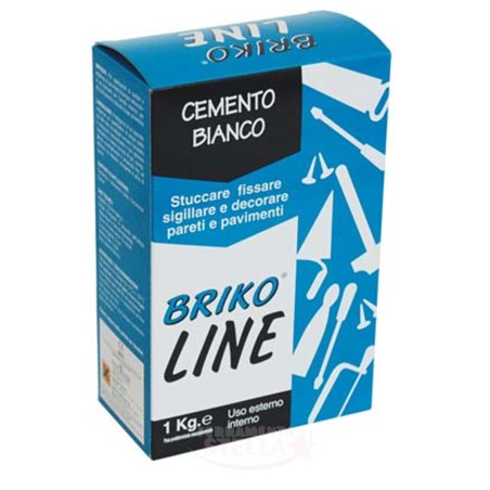 CEMENTO BIANCO IN POLVERE 1 KG STUCCO USO INTERNO ESTERNO