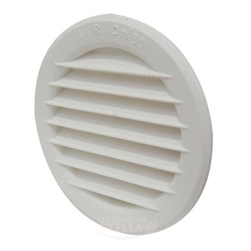 GRIGLIA PLASTICA TONDA INCASSO MURO RETE STAMPATA  ÿ60