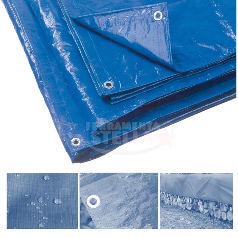 TELO OCCHIELLATO 2 X 3 IMPERMEABILE PER COPERTURA PIOGGIA MOTO LEGNA AUTO TELONE