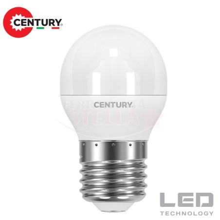 LAMPADINA LAMPADA LED RISPARMIO ENERGETICO - modello SFERA - 8 W - luce FREDDA - attacco E 14