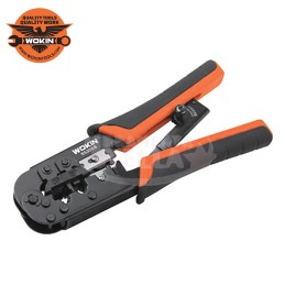 PINZA CRIMPATRICE PROFESSIONALE A CRICCHETTO - WOKIN - x CABLAGGIO CAVI PLUG 