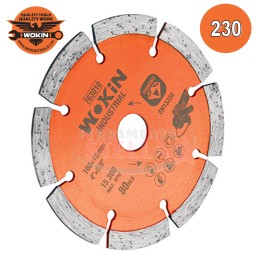 DISCO DIAMANTATO A SETTORE - MM 230 - WOKIN - MM 230 x 22,2 - ALTEZZA 2 MM