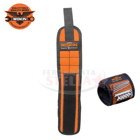 BRACCIALE MAGNETICO PER MANTENERE VITI CHIODI INSERTI DURANTE IL LAVORO - WOKIN - DA POLSO