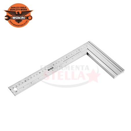 SQUADRA PER FALEGNAMI IN ALLUMINIO / INOX DA CM 30 - WOKIN 