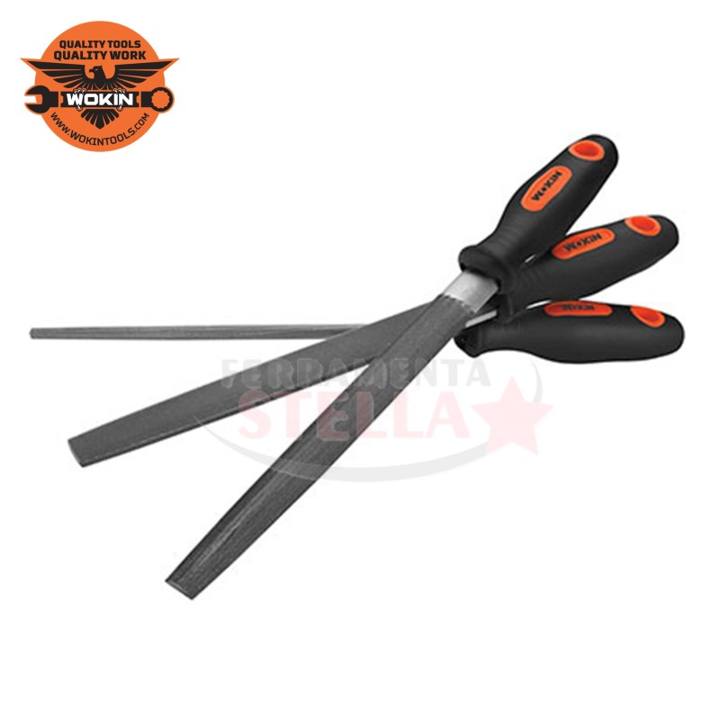 LIME PER FERRO METALLO SET SERIE MANICO SINTETICO - WOKIN -