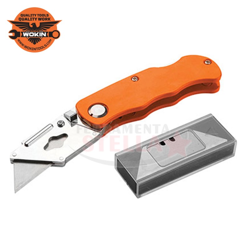 CUTTER TAGLIERINO in ABS LAMA DA MM 18 - WOKIN - CARTA CARTONE TAGLIO 