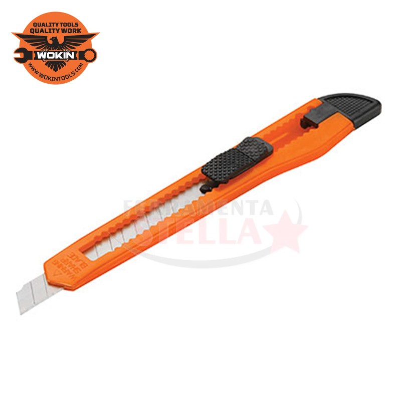 CUTTER TAGLIERINO in ABS LAMA DA MM 9 TASCHINO - WOKIN - CARTA CARTONE TAGLIO 