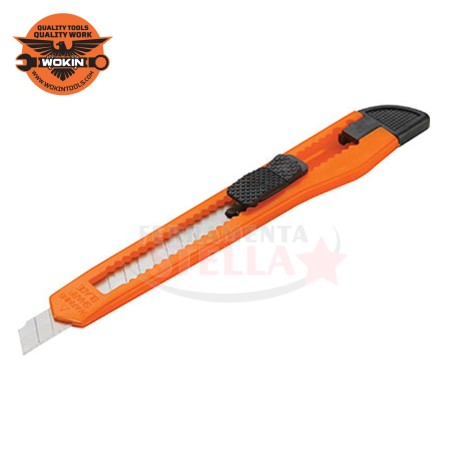 CUTTER TAGLIERINO in ABS LAMA DA MM 9 TASCHINO - WOKIN - CARTA CARTONE TAGLIO 