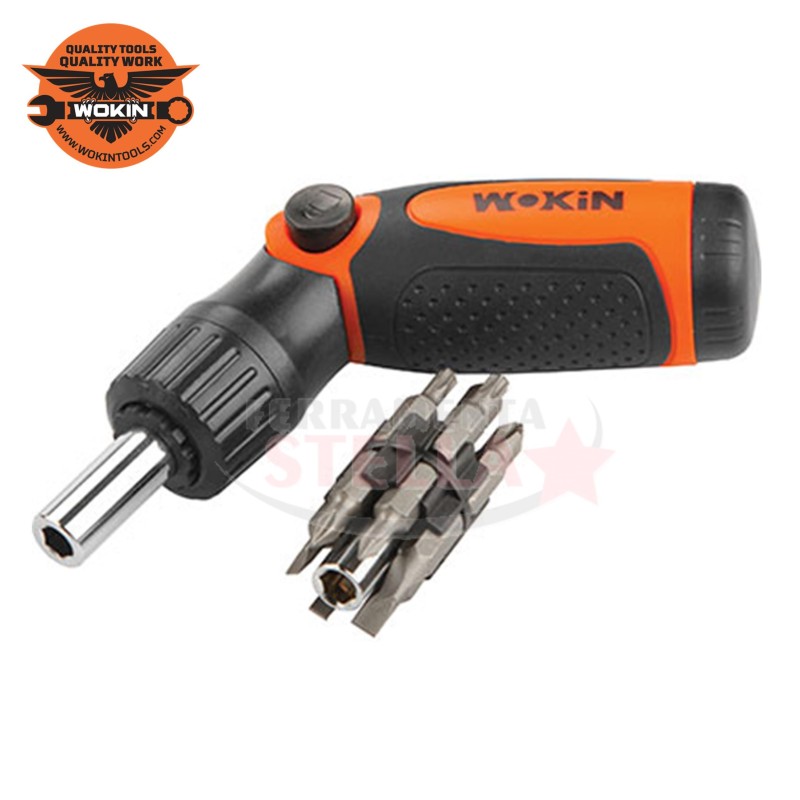 GIRAVITE CACCIAVITE A CRICCHETTO 14 IN 1 206314 - WOKIN - IN SET - TA 5/6/7 PH 1/2/3 T 10/15/20 HEX 4/5/6	