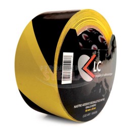 NASTRO SEGNALETICO pvc GIALLO NERO ADESIVO PER INDICAZIONE PERCORSI - SUPER RESISTENTE - 50 MM x 36 MT NASTRO SEGNALETICO pvc GIALLO NERO ADESIVO PER INDICAZIONE PERCORSI - SUPER RESISTENTE - 50 MM x 36 MT