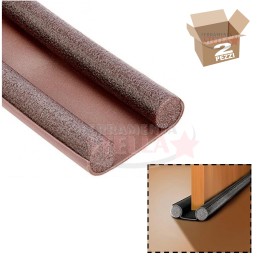 STRISCIA PARAFREDDO SOTTOPORTA ANTRACITE NERO 95 CM PARASPIFFERI PORTE FINESTRE AD ISOLAMENTO DOUBLE STOP