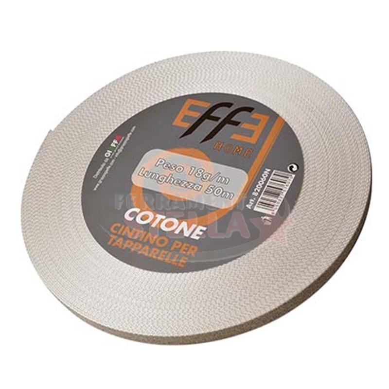 CINTINO CORDA X TAPPARELLE AVVOLGIBILE X PERSIANA COTONE 50 MT GRIGIO BEIGE