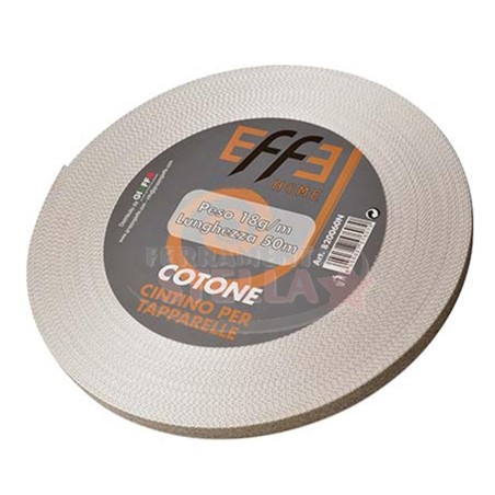 CINTINO CORDA X TAPPARELLE AVVOLGIBILE X PERSIANA COTONE 50 MT GRIGIO BEIGE