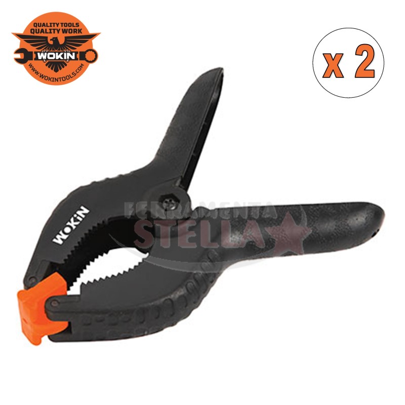 MORSETTO STRETTOIO A MOLLA PER SERRAGGIO MM 40 x 25 - WOKIN - MM 100