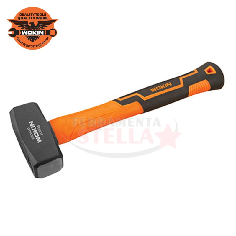 MAZZA MARTELLO MAZZETTA MAZZUOLA OTTAGONALE MANICO IN FIBRA 