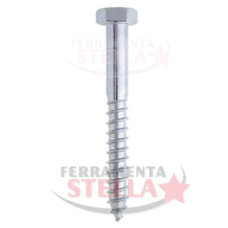 VITE TIRAFONDO Testa Esagonale ZINCATO - MM 10 X 120
